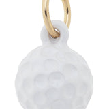 3-D Golf Ball Charm in White