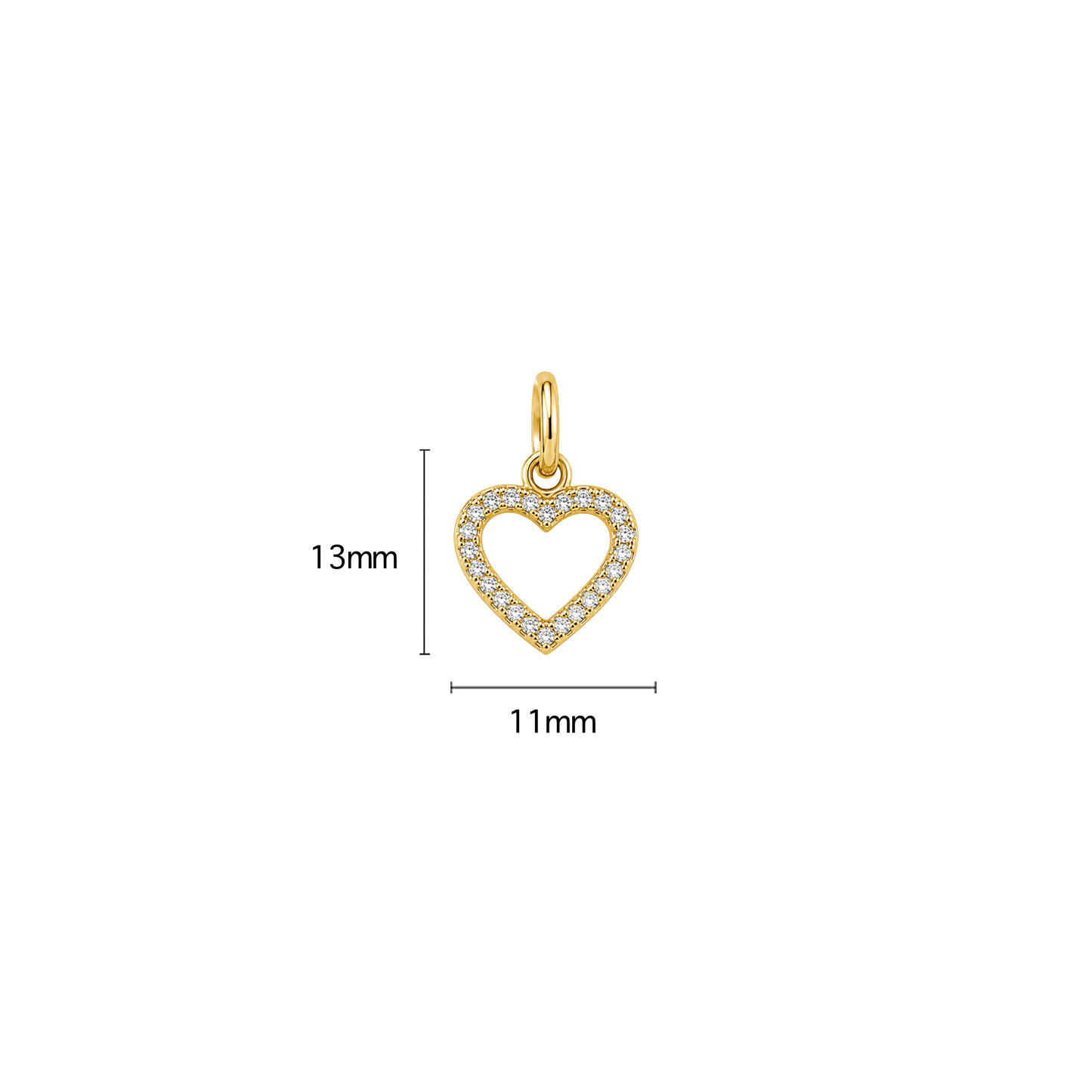 Mini Pave Heart
