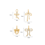 Small Gold Bows