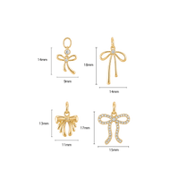 Small Gold Bows