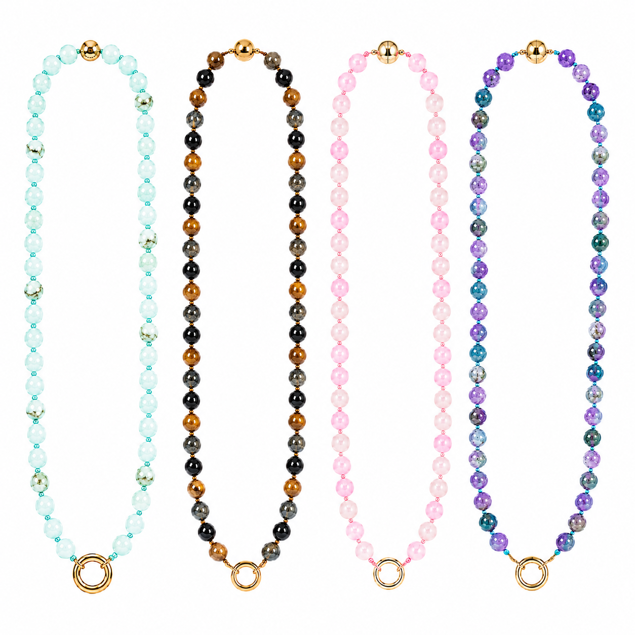 Agate Round Stone Chain
