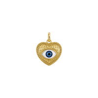 Gold Heart Evil Eye