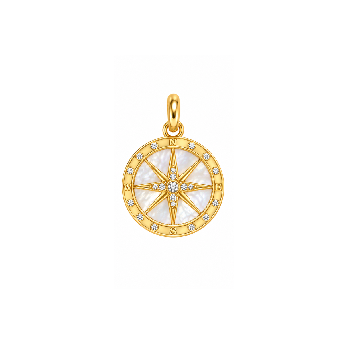Crystal Compass Medallion