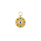 Gold Evil Eye Medallion