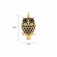 Black Gemstone Owl