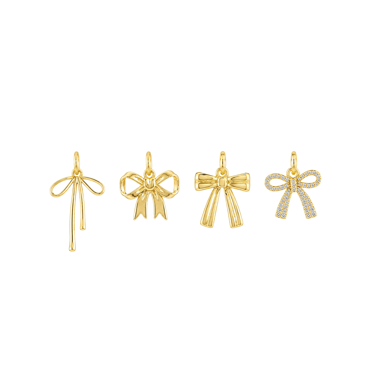 Large Gold Bows