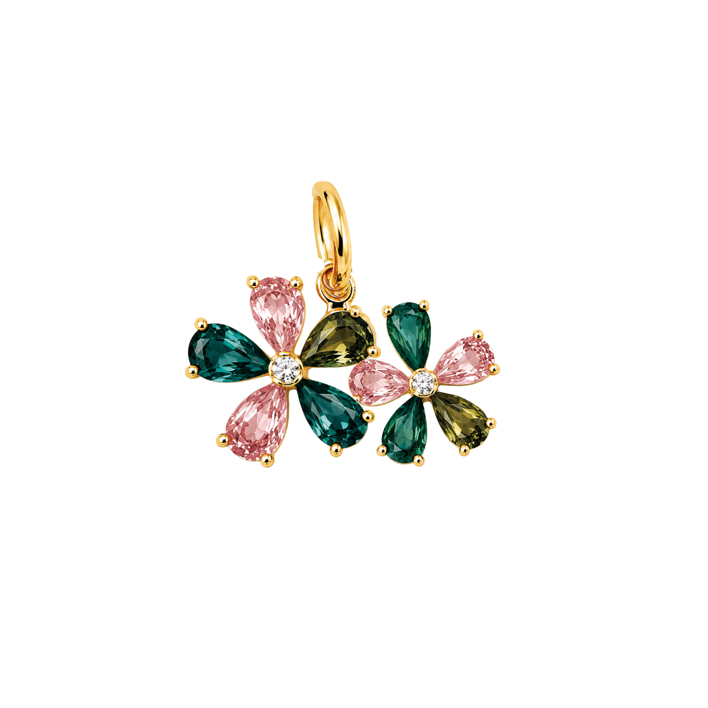 Double Gemstone Flower