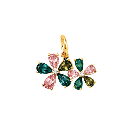 Double Gemstone Flower