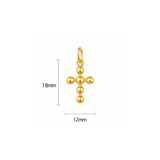 Gold Beaded Cross