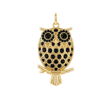 Black Gemstone Owl