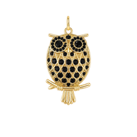 Black Gemstone Owl