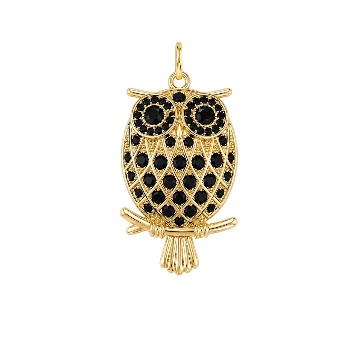 Black Gemstone Owl