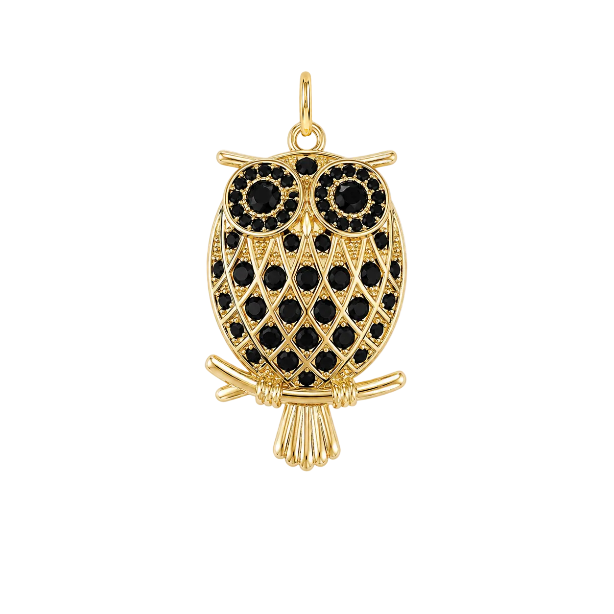 Black Gemstone Owl