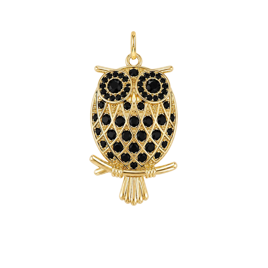 Black Gemstone Owl