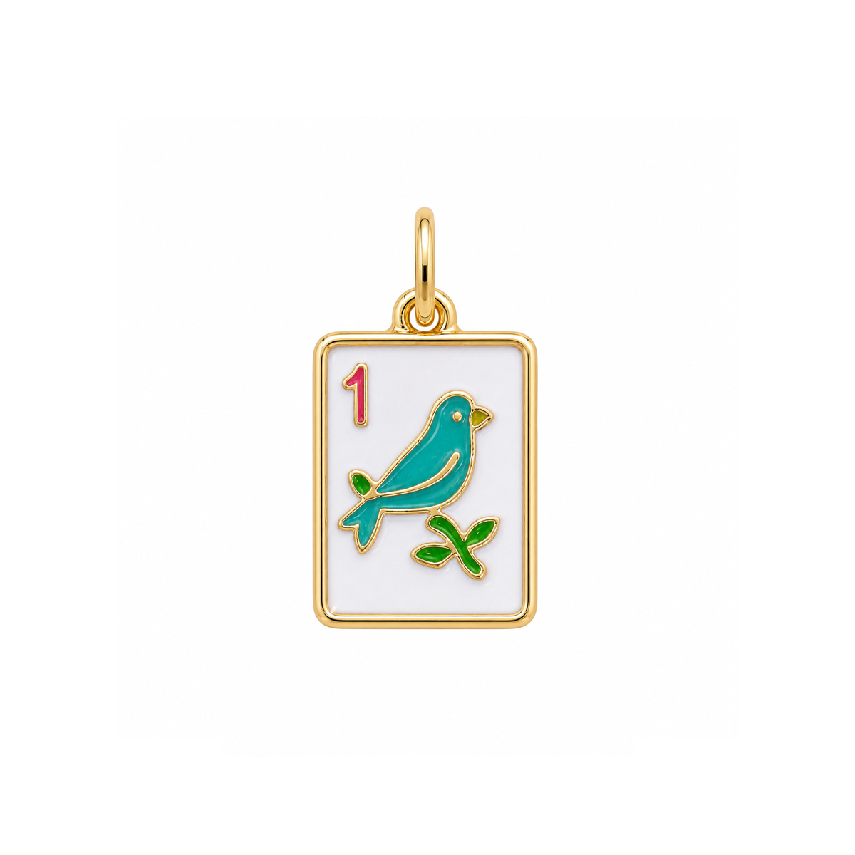 Enamel Mahjong Tile