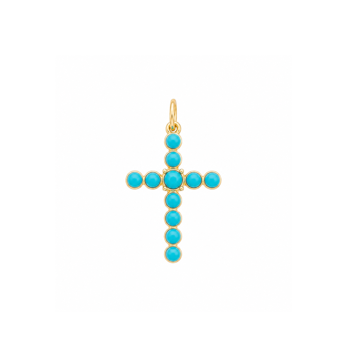Studded Turquoise Cross