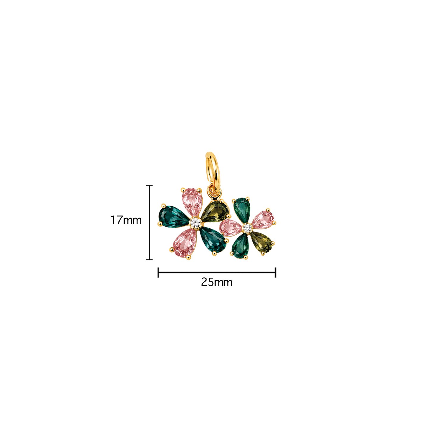 Double Gemstone Flower