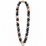 Agate Cubed Stone Chain