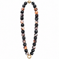 Agate Cubed Stone Chain