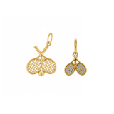 Double Tennis Racket Charm