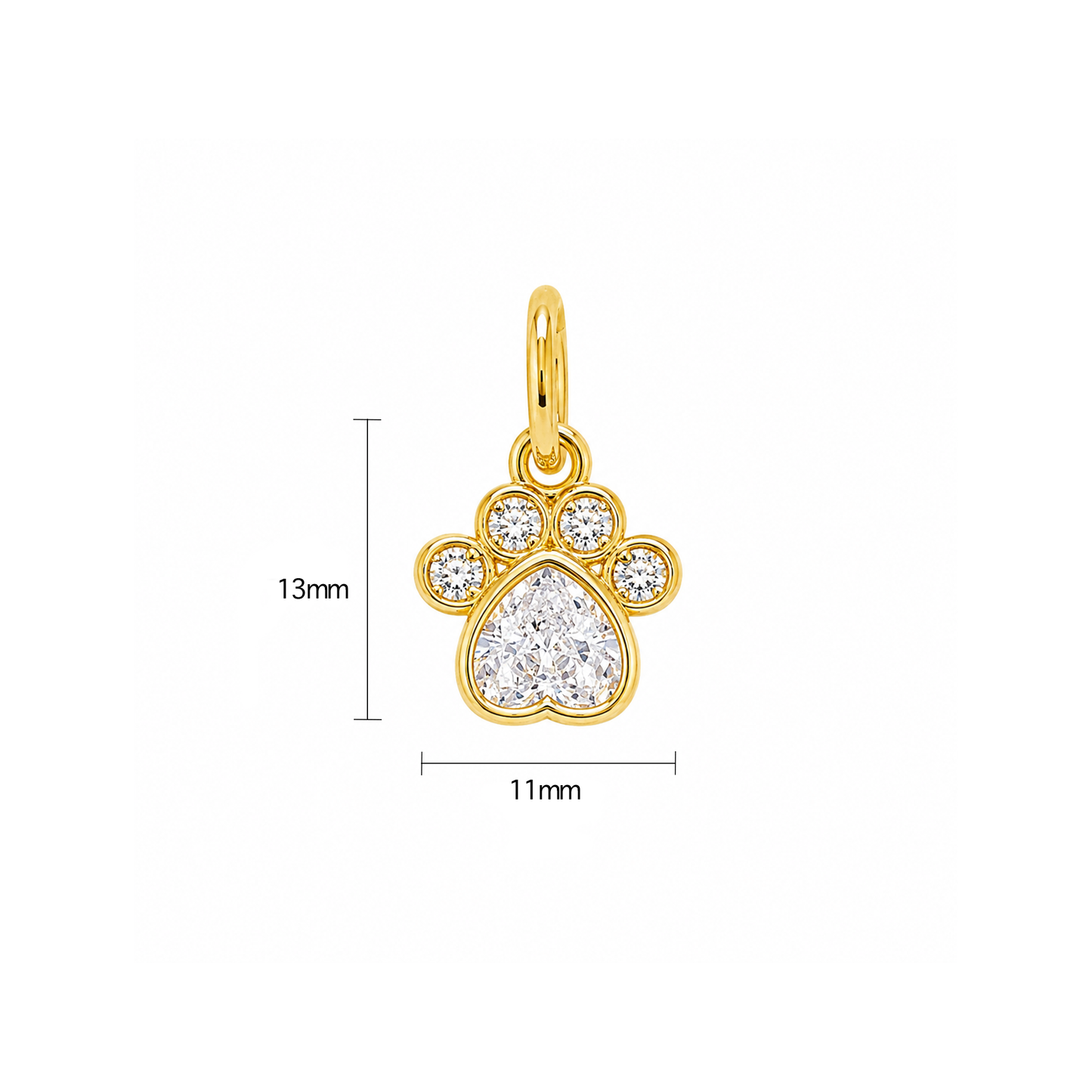 Crystal Paw Print