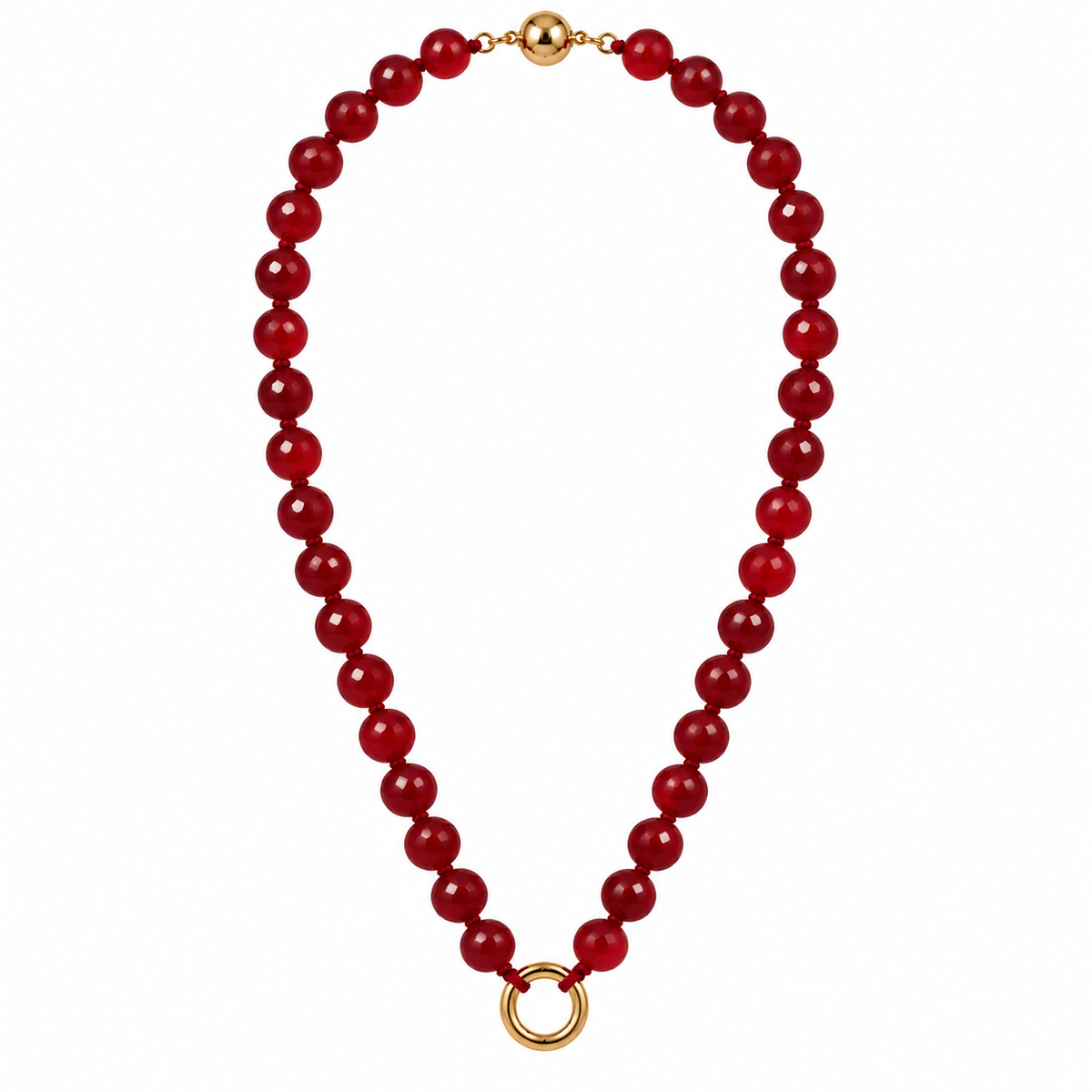 Agate Round Stone Chain