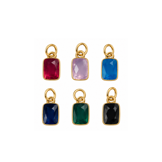 Mini Rectangle Gemstone