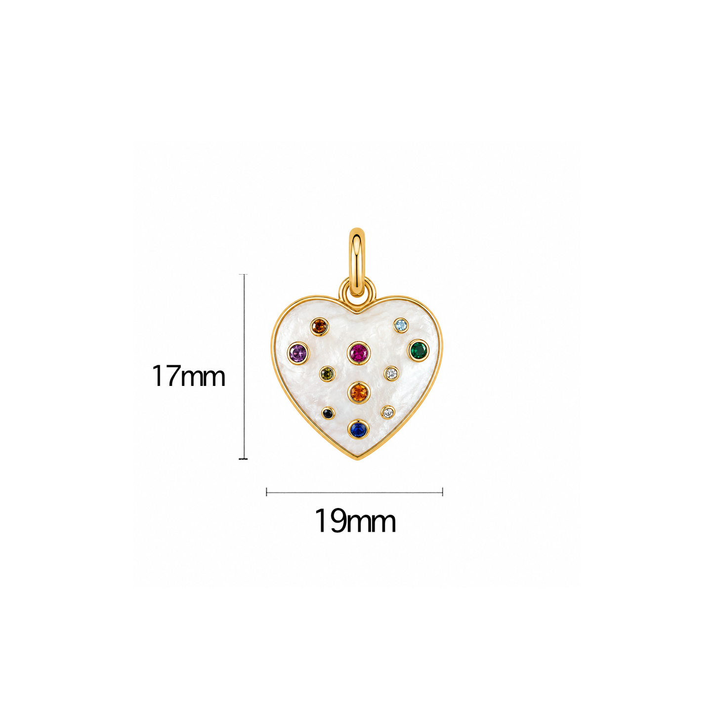 Rainbow Gems Heart