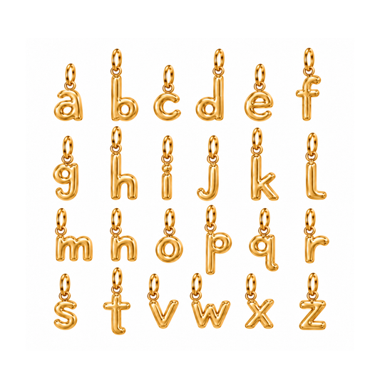 Gold Lowercase Initial