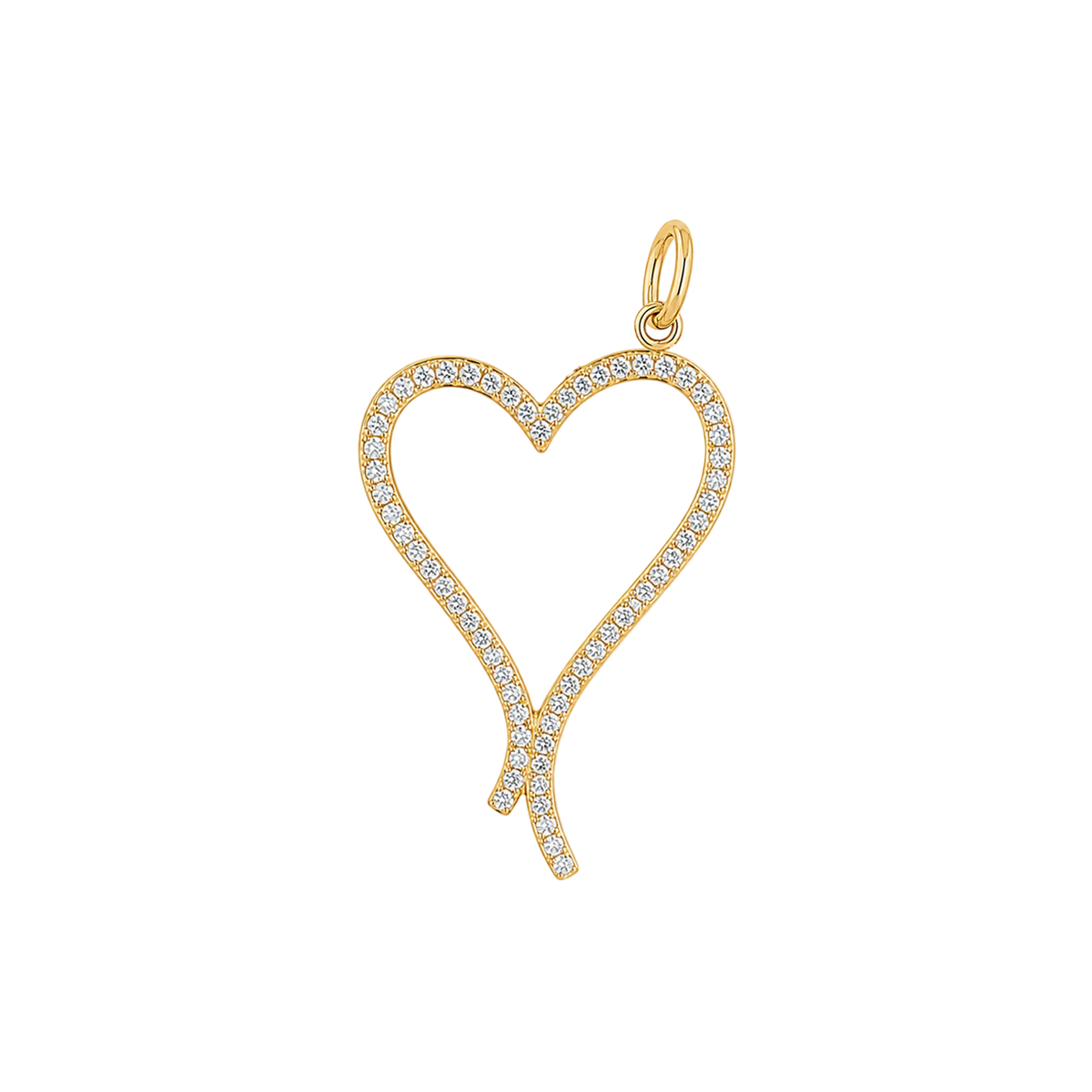 Pave Heart Outline