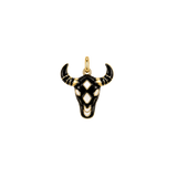 Enamel Bull Head
