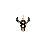 Enamel Bull Head