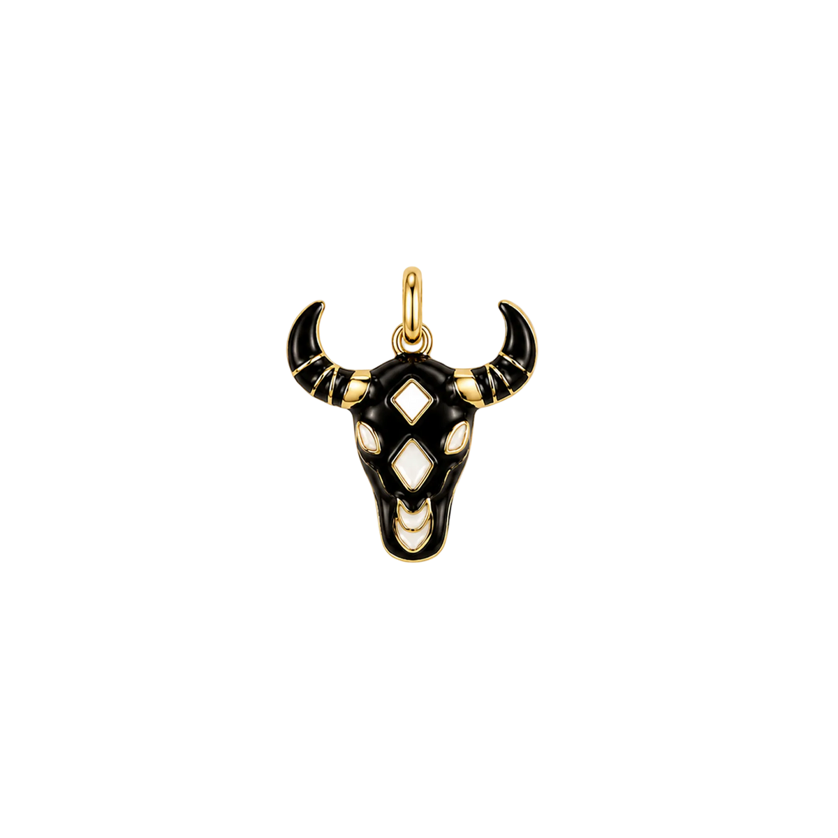 Enamel Bull Head