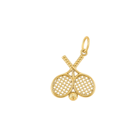 Double Tennis Racket Charm