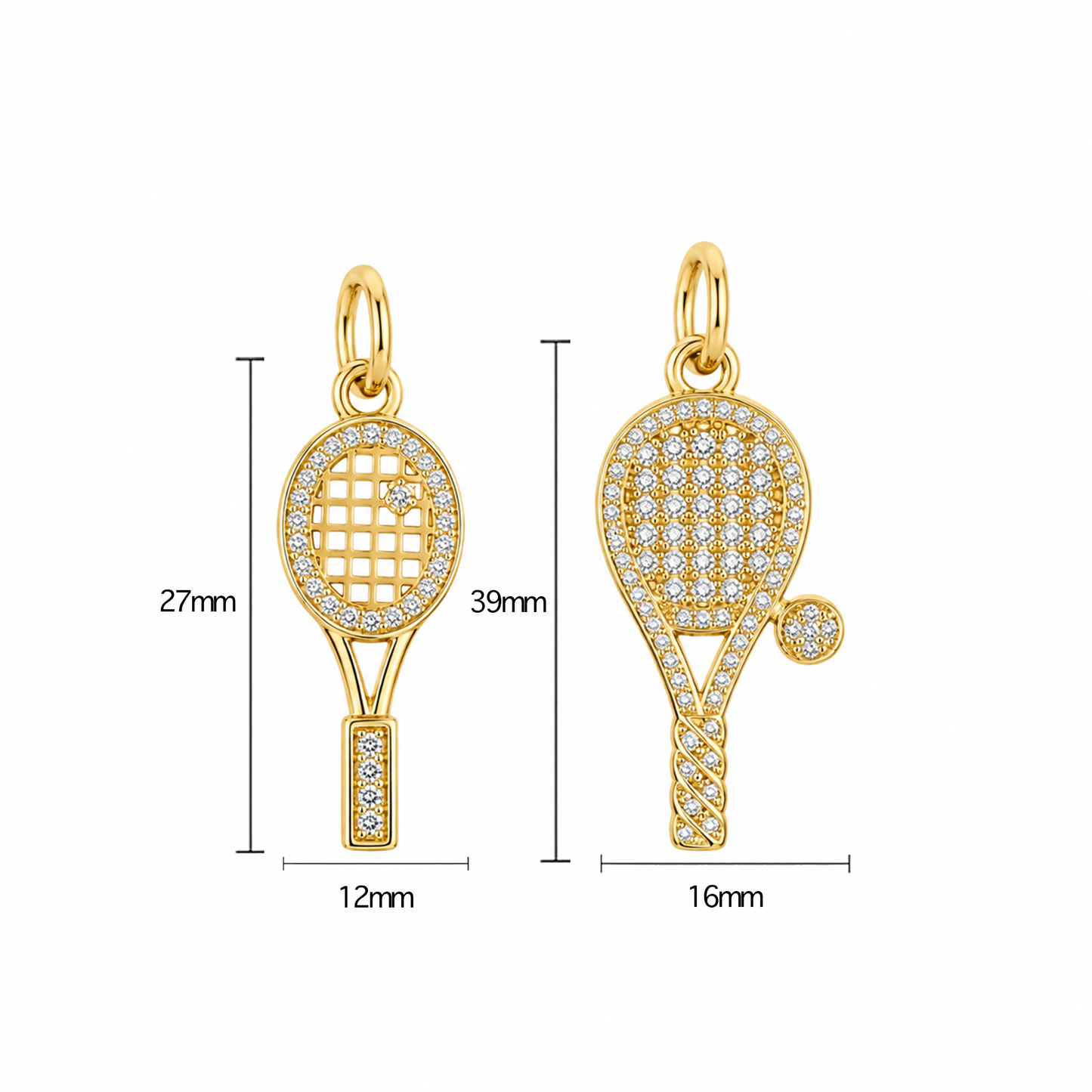 Tennis Racket Charm