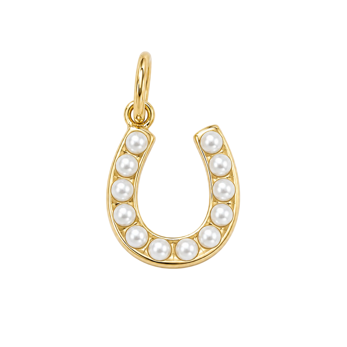 Pearl and Turquoise Horseshoe
