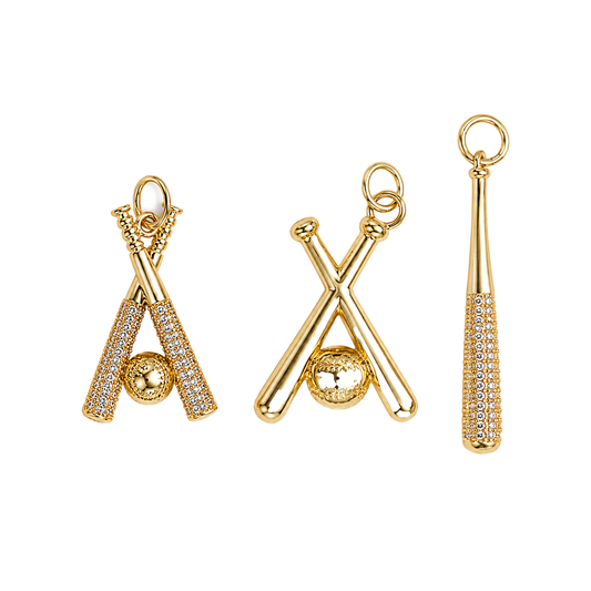 Baseball Bat Charms