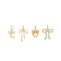 Small Gold Bows