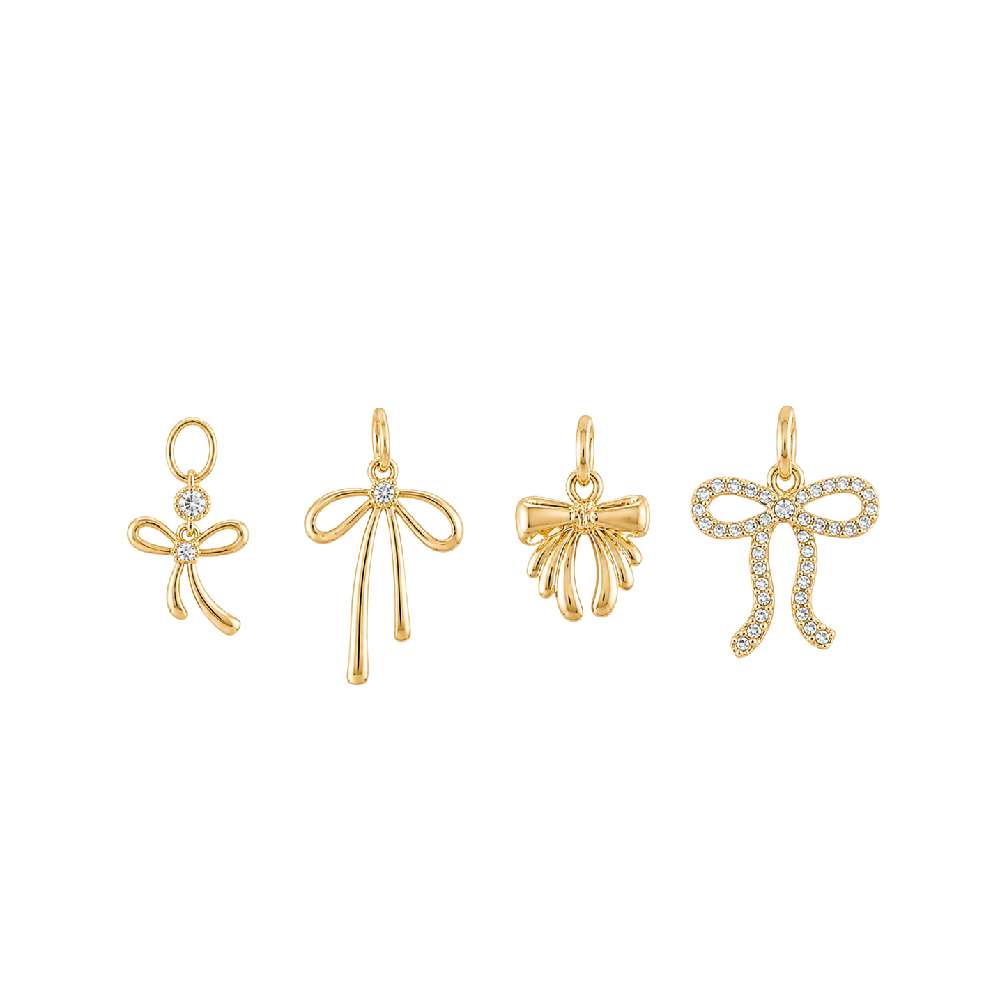 Small Gold Bows