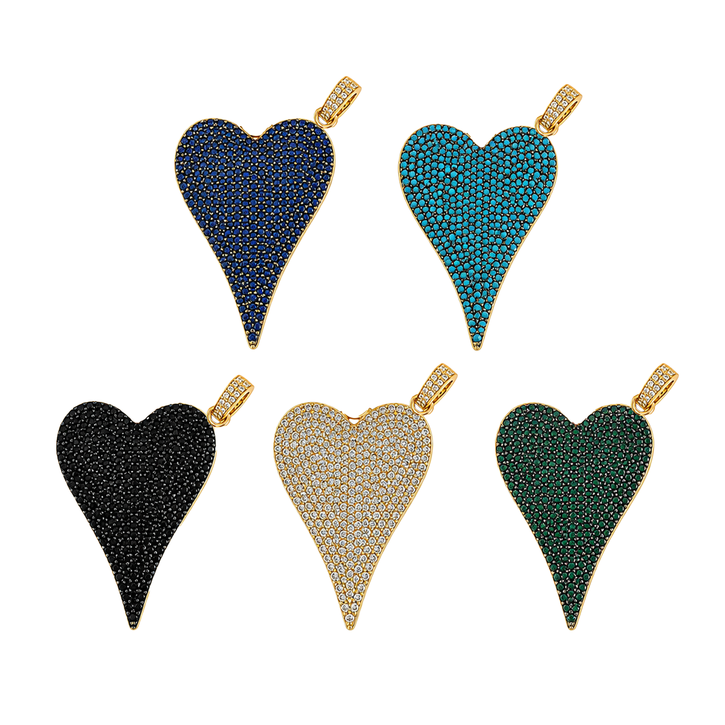 Large Pave Heart