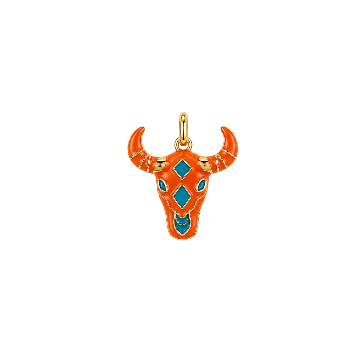 Enamel Bull Head