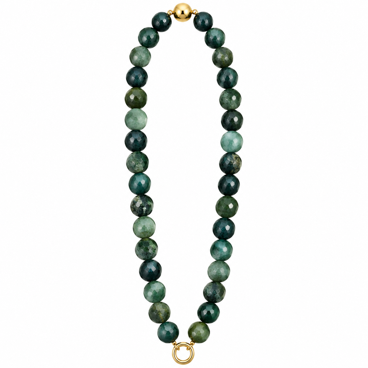 Agate Round Stone Chain