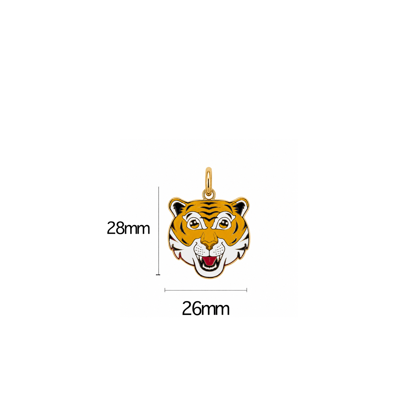 Enamel Tiger Head