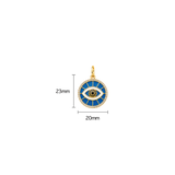 Pave Evil Eye Medallion