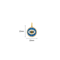 Pave Evil Eye Medallion