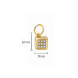 Gold Pave Die