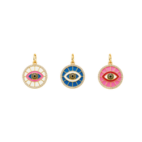 Pave Evil Eye Medallion