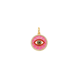 Pave Evil Eye Medallion