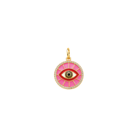 Pave Evil Eye Medallion