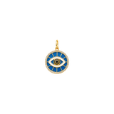 Pave Evil Eye Medallion